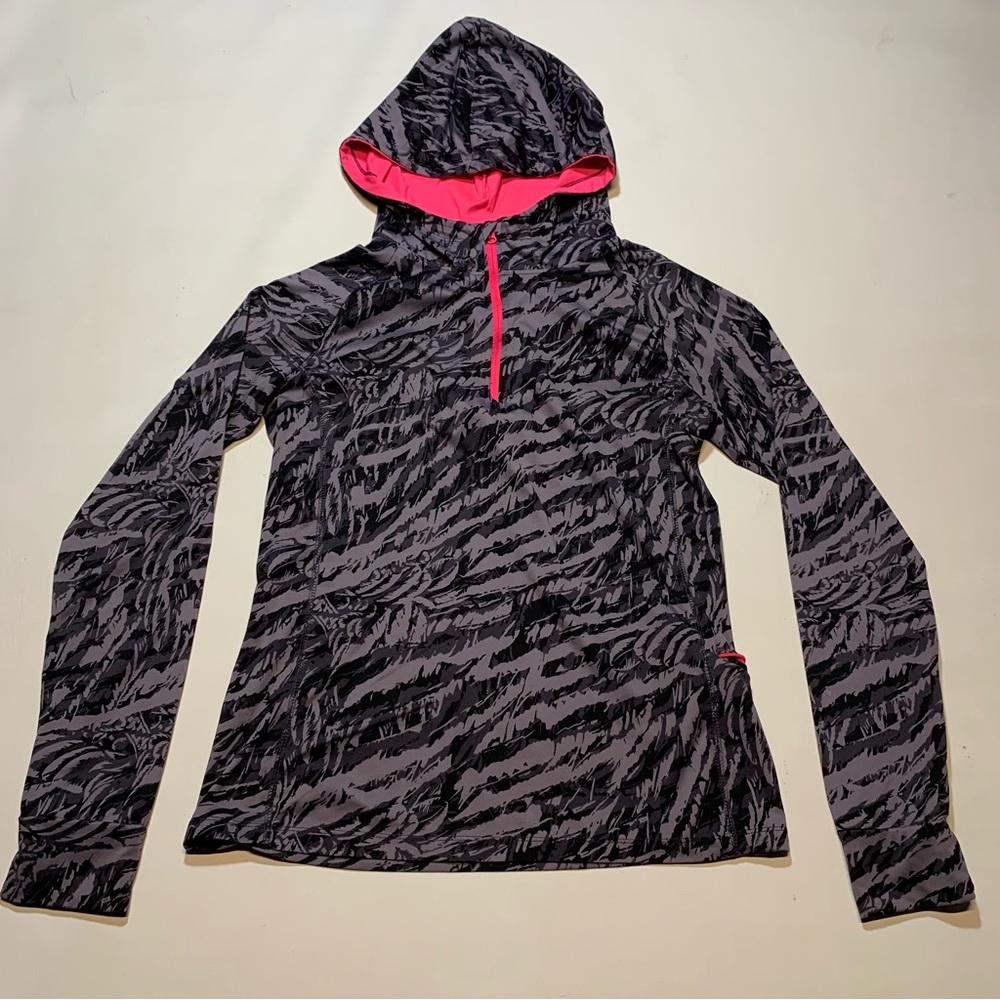 Live Love Dream Women's Large Lightweight 1/4 zip hoodie running hiking 121726